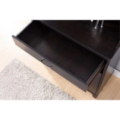 Smart Home Furniture 1-Shelf Contemporary Wood Baker's Cabinet In Red Cocoa -Kitchen Storage Store 859190d603db5d86 9139 w800 h800 b0 p0