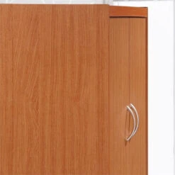 Hodedah 4 Door Kitchen Pantry With 4 Shelves 5 Compartments In Cherry Wood -Kitchen Storage Store 85f1ba190c180d87 7034 w800 h800 b0 p0