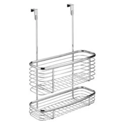 IDesign Axis Over The Cabinet Basket, Chrome