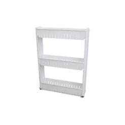 Modern Home Narrow Sliding Storage Organizer Rack - Laundry/Bathroom/Kitchen Po