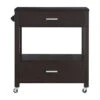 Furniture Of America Arton Contemporary Wood 2-Drawer Kitchen Cart In Cappuccino -Kitchen Storage Store 8a61d60e0f5da4cb 8302 w800 h800 b1 p0