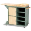 Baxton Studio Niccolo Coastal Green Kitchen Cart -Kitchen Storage Store 8b312e660e7bec63 5283 w800 h800 b1 p0