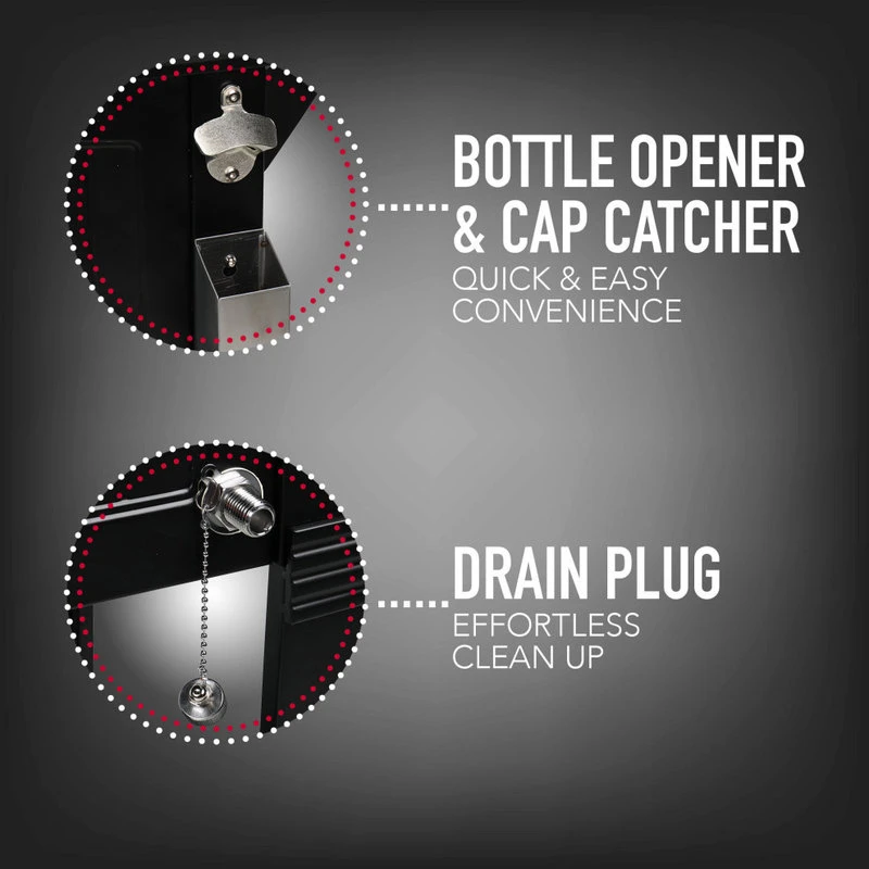 Permasteel 80 Quart Portable Rolling Patio Cooler, Black 9 Permasteel 80 Quart Portable Rolling Patio Cooler, Black - Image 7