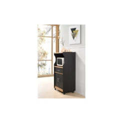 Microwave Kitchen Cart, Black-Beech -Kitchen Storage Store 8e6120ad0112b6a0 1938 w800 h800 b0 p0