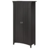 Salinas Kitchen Pantry Cabinet With Doors, Black
