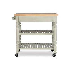 Riverbay Furniture Wood Kitchen Cart In Gray 9 Riverbay Furniture Wood Kitchen Cart In Gray -Kitchen Storage Store 92f15eae0fd06567 1436 w800 h800 b1 p0