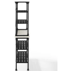 Crosley Madeleine 2 Piece 15" Faux Marble Bakers Rack In Matte Black 10 Crosley Madeleine 2 Piece 15" Faux Marble Bakers Rack In Matte Black -Kitchen Storage Store 952130170de9eb2e 0205 w800 h800 b1 p0