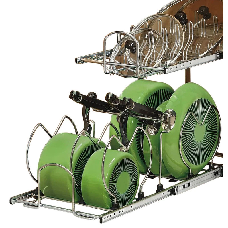 Rev-A-Shelf 5CW2-1222SC 5CW2 Series 11.75"W Two Tier Pull Out - Chrome 6 Rev-A-Shelf 5CW2-1222SC 5CW2 Series 11.75"W Two Tier Pull Out - Chrome - Image 4