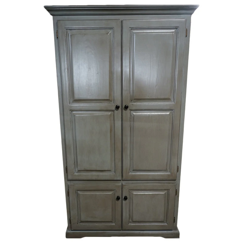 Double Wide Kitchen Pantry Cabinet, Tempting Turquoise 4 Double Wide Kitchen Pantry Cabinet, Tempting Turquoise - Image 2