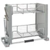 Pull Down Organizer For Wall Cabinets, Chrome, 22.25"W -Kitchen Storage Store 97115c6a0e7a5d83 8044 w800 h800 b1 p0