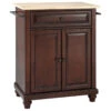 Crosley Cambridge Natural Wood Top Portable Kitchen Island, Vintage Mahogany Finish -Kitchen Storage Store 9871b143065cb121 0166 w800 h800 b1 p0