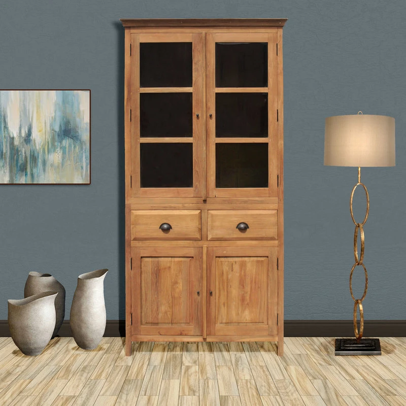 Recycled Teak Wood Bali Cupboard, Small 8 Recycled Teak Wood Bali Cupboard, Small - Image 6