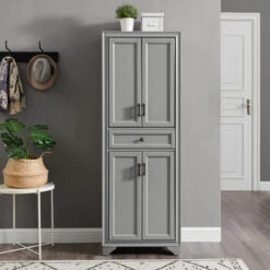 Crosley Tara Pantry Distressed Gray -Kitchen Storage Store 9a016f7a0f73b8af 0114 w800 h800 b0 p0