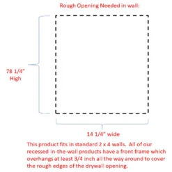 Fruitville Shaker Style Frameless Recessed Wood Pantry Cabinet, 14x78, Unfinishe -Kitchen Storage Store 9a11840c02a89898 6249 w800 h800 b1 p0