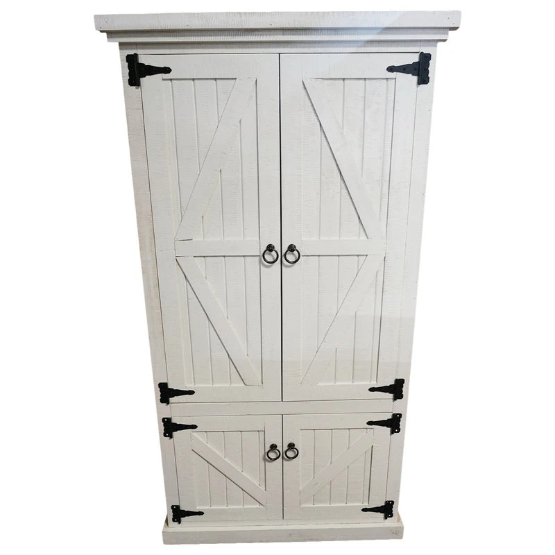Barn Style Armoire / Kitchen Pantry, Bright White 4 Barn Style Armoire / Kitchen Pantry, Bright White - Image 2