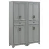 Pemberly Row 4 Door Pantry Set In Distressed Gray (Set Of 2) 1 Pemberly Row 4 Door Pantry Set In Distressed Gray (Set Of 2) -Kitchen Storage Store a0711e5701728a37 3800 w800 h800 b1 p0