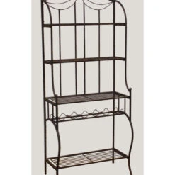 Camelot Baker's Rack, Black Gold Finish -Kitchen Storage Store a1514a420ae22698 7045 w800 h800 b0 p0