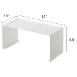 Stackable Countertop Shelf, Steel, Small, Holds 6.6 Lbs, Stackable, White, Small -Kitchen Storage Store a1e1e3da025ad525 9581 w800 h800 b1 p0
