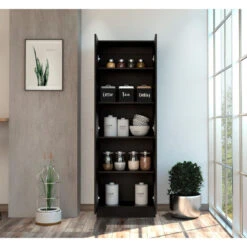 FM FURNITURE Virginia Storage Cabinet, Black Wengue 9 FM FURNITURE Virginia Storage Cabinet, Black Wengue -Kitchen Storage Store a3f126920351588f 1837 w800 h800 b0 p0