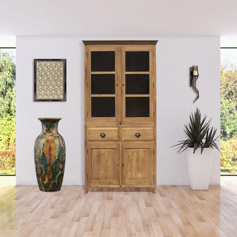 Recycled Teak Wood Bali Cupboard, Small 9 Recycled Teak Wood Bali Cupboard, Small - Image 7