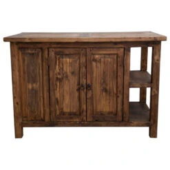 Carson Reclaimed Kitchen Island, Antique Brown, 48x30x36