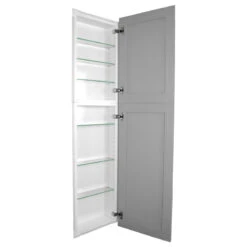 Fruitville Shaker Style Frameless Recessed Wood Pantry Cabinet, 14x44, Primed Gr 17 Fruitville Shaker Style Frameless Recessed Wood Pantry Cabinet, 14x44, Primed Gr -Kitchen Storage Store aaa1a78c02a78dd7 7580 w800 h800 b1 p0