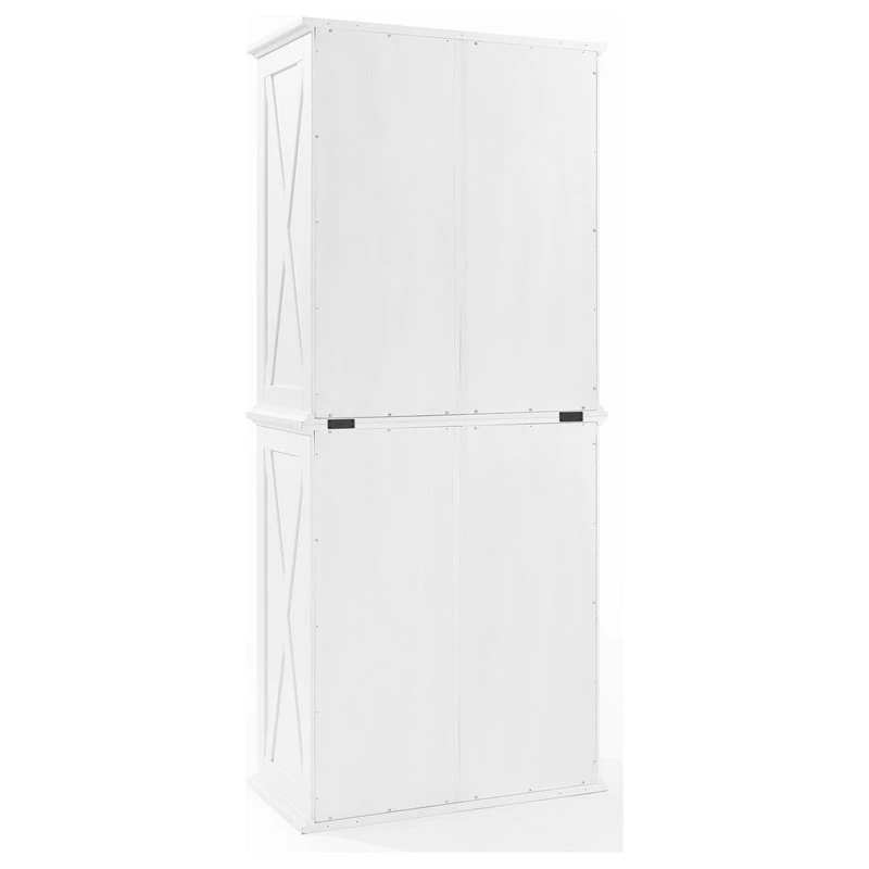 Crosley Clifton Tall Pantry Distressed White 2 Stackable Pantries 7 Crosley Clifton Tall Pantry Distressed White 2 Stackable Pantries - Image 5