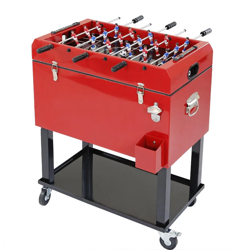 Clevr 68 Quart Rolling Foosball Cooler Ice Chest 3 Clevr 68 Quart Rolling Foosball Cooler Ice Chest