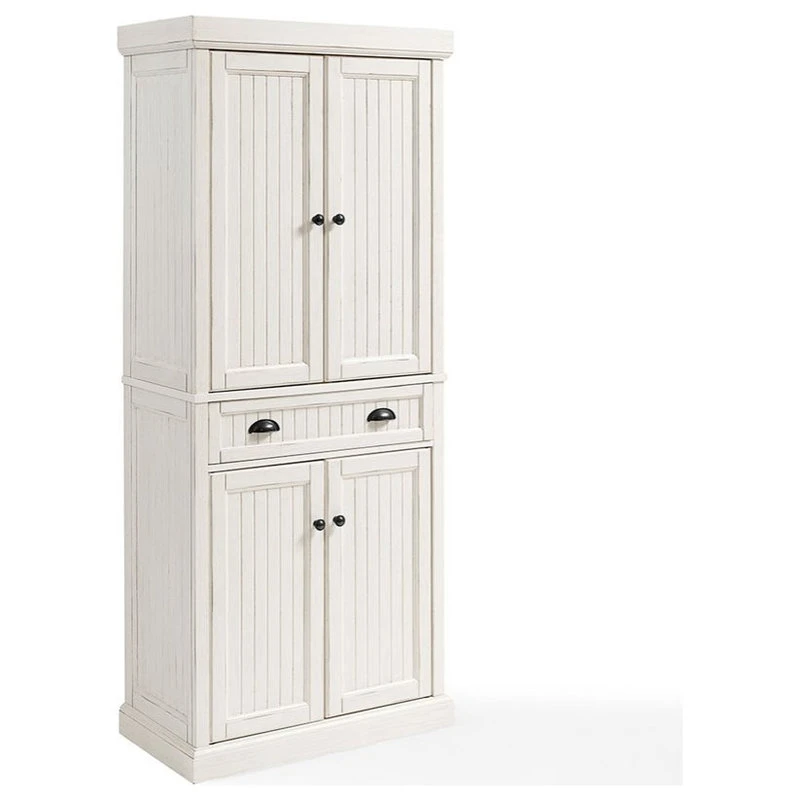 Pemberly Row 4 Door Coastal Pantry In White 3 Pemberly Row 4 Door Coastal Pantry In White