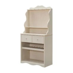 Furniture Of America Hazleton Wood Multi-Storage Baker Rack In Ivory