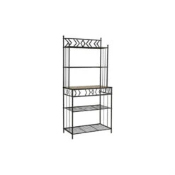 Amazing Kitchen Bakers Rack, Black Metal