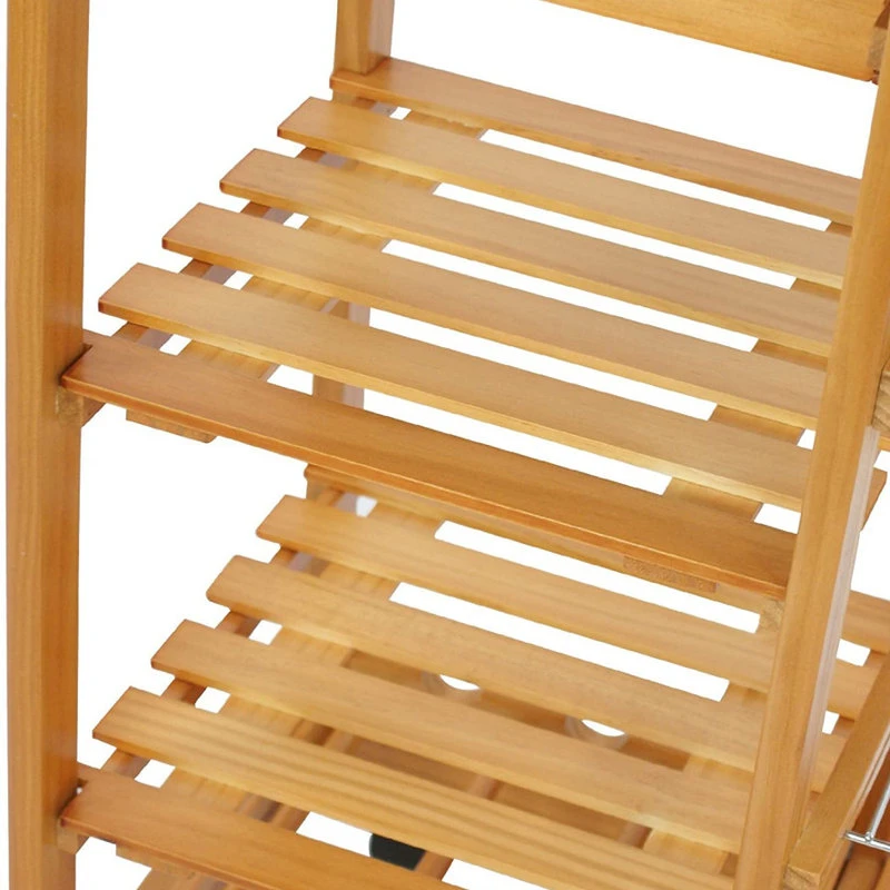 Multi Functional Rolling Wooden Storage Trolley 7 Multi Functional Rolling Wooden Storage Trolley - Image 5