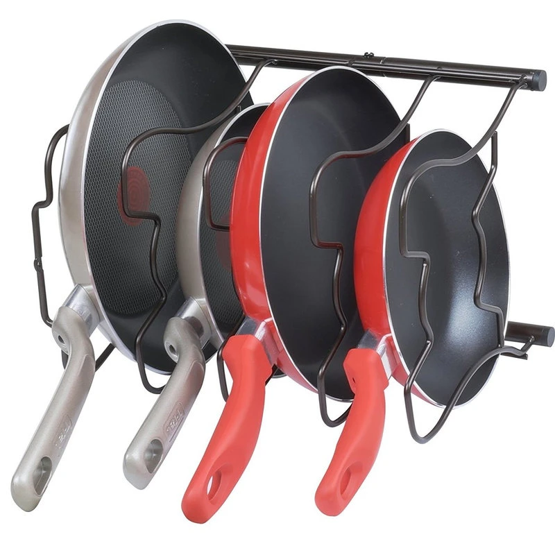 Kitchen Cabinet Pantry Pan And Pot Lid Organizer Rack Holder 6 Kitchen Cabinet Pantry Pan And Pot Lid Organizer Rack Holder - Image 4