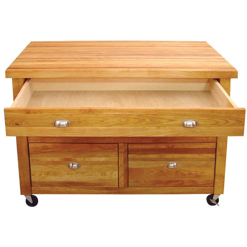 Catskill Grand Americana Butcher Block Island Workcenter In Natural 4 Catskill Grand Americana Butcher Block Island Workcenter In Natural - Image 2