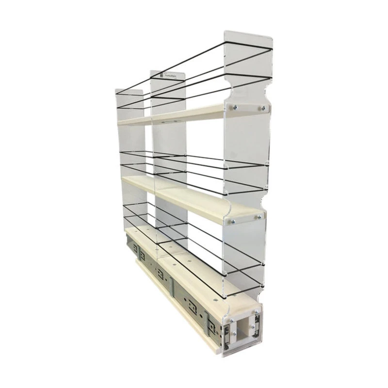 3x3x22 Spice Rack Drawer, Cream 3 3x3x22 Spice Rack Drawer, Cream