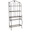 Hillsdale Camelot Baker's Rack, Black Gold -Kitchen Storage Store b9e16acc02dda6fd 6437 w800 h800 b1 p0