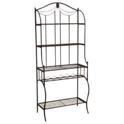 Hillsdale Camelot Baker's Rack, Black Gold