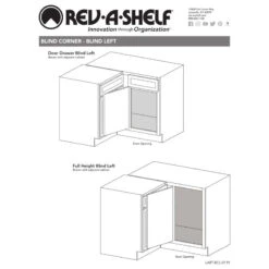 Steel 3-Tier Pull Out Solid Bottom Organizer For Blind Corner Cabinet, 15" -Kitchen Storage Store bb71d952025859d9 8035 w800 h800 b1 p0