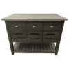 Barlow Crate Kitchen Island Rustic Black And Zinc Top -Kitchen Storage Store bbc1c7cf0262f971 8502 w800 h800 b1 p0