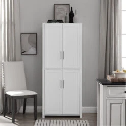 Crosley Savannah Tall Pantry, White 15 Crosley Savannah Tall Pantry, White -Kitchen Storage Store bbe1e9a903b513d4 9636 w800 h800 b0 p0
