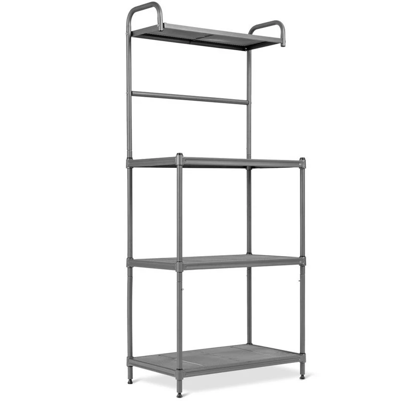 Costway 4-Tier Baker's Rack Microwave Oven Stand Shelves Storage Rack Organizer 7 Costway 4-Tier Baker's Rack Microwave Oven Stand Shelves Storage Rack Organizer - Image 5