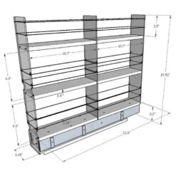 3x3x22 Spice Rack Drawer, Cream 13 3x3x22 Spice Rack Drawer, Cream -Kitchen Storage Store c1a18ce3098b55e9 5415 w800 h800 b1 p0