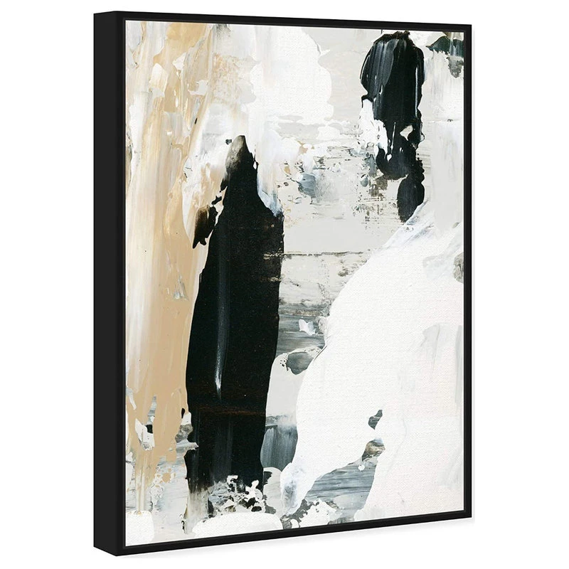 Modern Wall Art, Black Textured Frame With Multicolored Abstract Painting 7 Modern Wall Art, Black Textured Frame With Multicolored Abstract Painting - Image 5