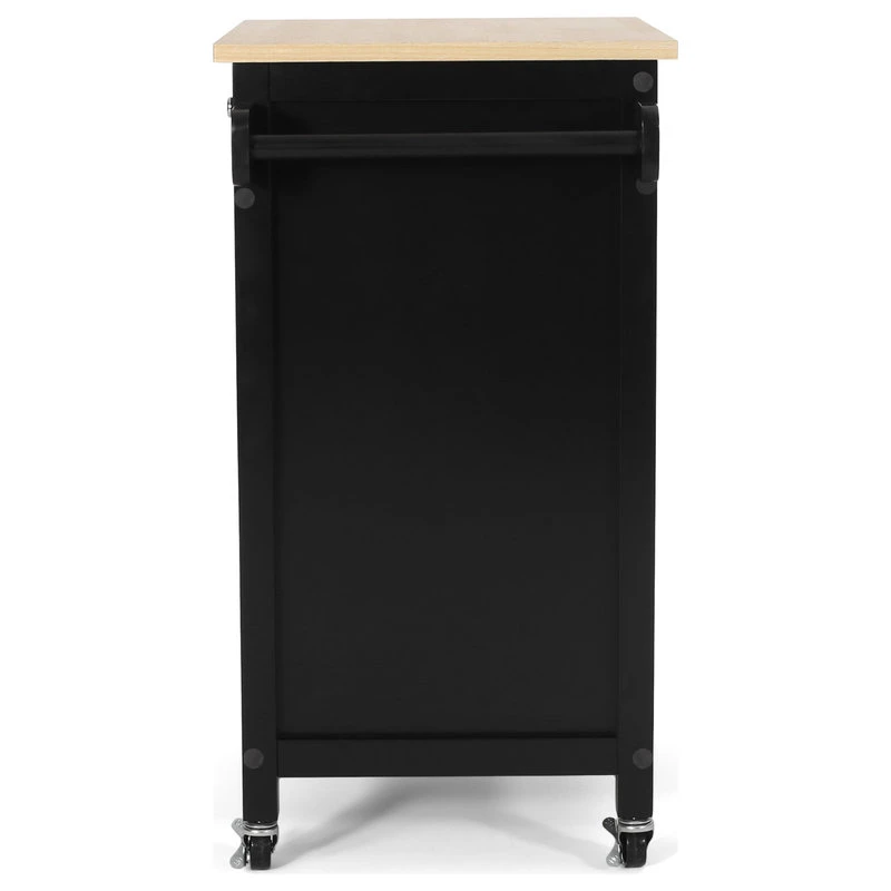 Medway Contemporary Glass Paneled Kitchen Cart 10 Medway Contemporary Glass Paneled Kitchen Cart - Image 8