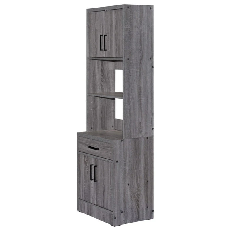 Better Home Products Shelby Tall Wooden Kitchen Pantry In Gray 7 Better Home Products Shelby Tall Wooden Kitchen Pantry In Gray - Image 5