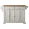 Crosley Alexandria Natural Wood Top Kitchen Island, White Finish 2 Crosley Alexandria Natural Wood Top Kitchen Island, White Finish -Kitchen Storage Store c871109a065caf8c 2038 w800 h800 b1 p0