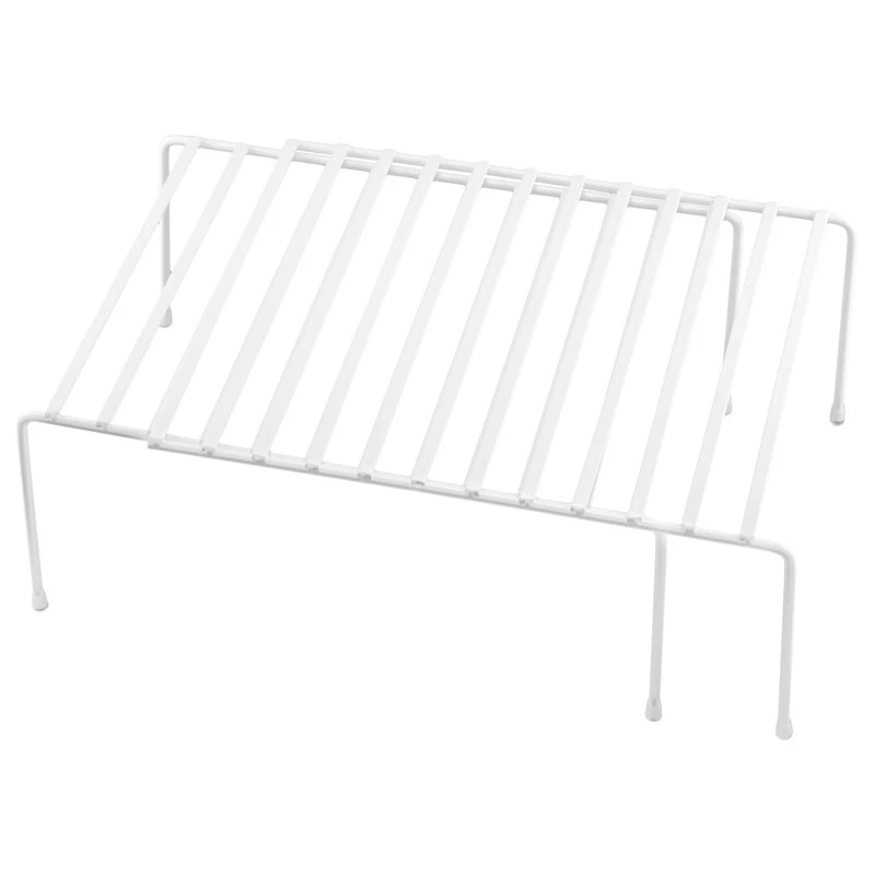YBM Home Expandable Wire Kitchen Cabinet And Counter Shelf Organizer, White 3 YBM Home Expandable Wire Kitchen Cabinet And Counter Shelf Organizer, White