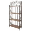 Zimlay Eclectic 4-Tiered Iron And Wood Scrolled Bakers Rack 69872 1 Zimlay Eclectic 4-Tiered Iron And Wood Scrolled Bakers Rack 69872 -Kitchen Storage Store cd3127740269a6ea 0228 w800 h800 b1 p0