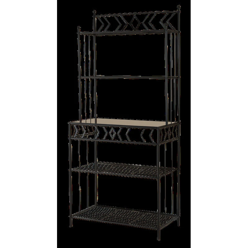 Mason Metal 5-Tier Baker's Rack, Black 3 Mason Metal 5-Tier Baker's Rack, Black