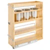 Wood Base Cabinet Utility Pull Out Organizer With Soft Close, 7.5" -Kitchen Storage Store cfe1131f02585780 8040 w800 h800 b1 p0